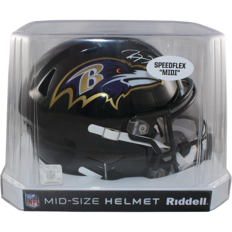 Ray Lewis Signed Baltimore Ravens Mid-Size Midi Helmet