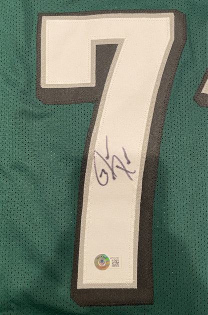 Jason Peters Philadelphia Eagles Autographed Custom Jersey (BAS COA)