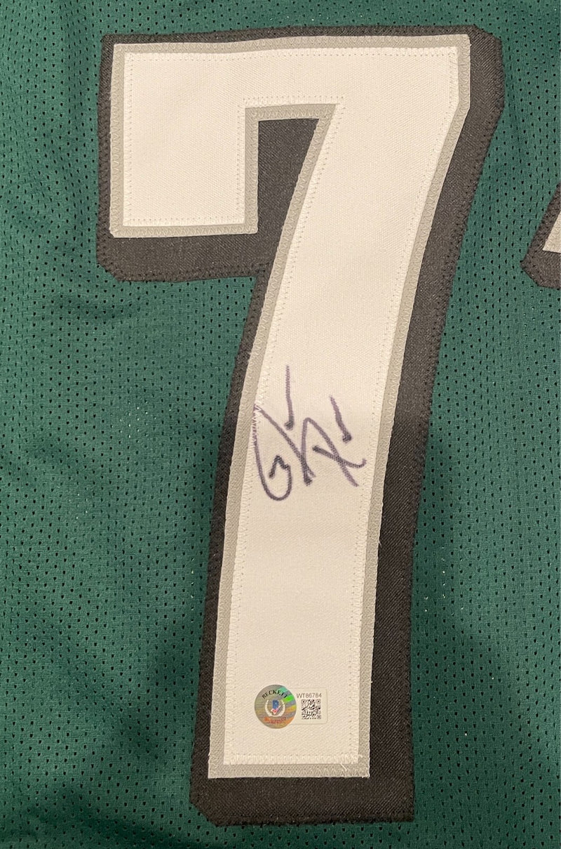 Jason Peters Philadelphia Eagles Autographed Custom Jersey (BAS COA)