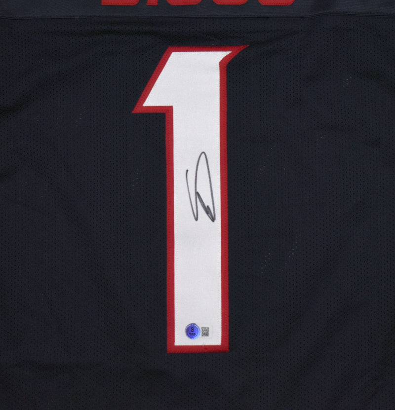Stefon Diggs Autographed Blue Custom Jersey