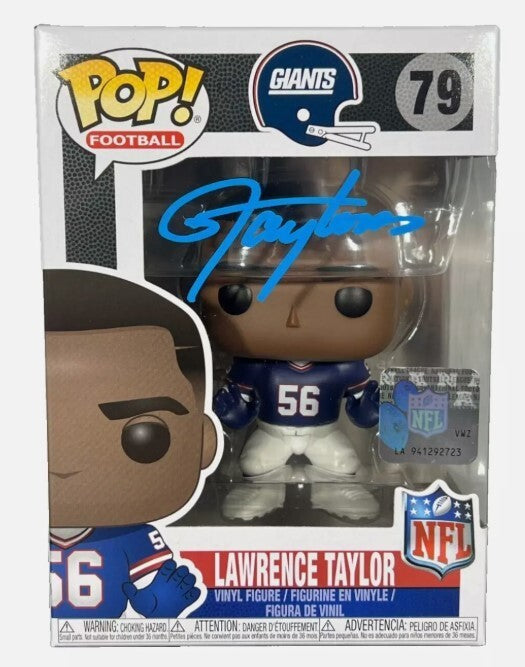 Lawrence Taylor Signed New York Giants Funko Pop #79 (Beckett COA)