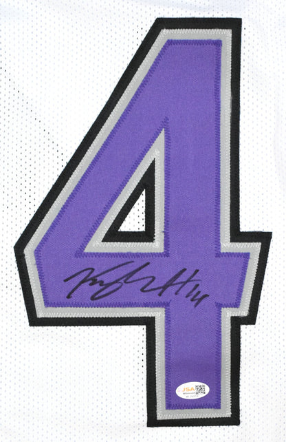 Kyle Hamilton Autographed Baltimore Ravens White Custom Jersey