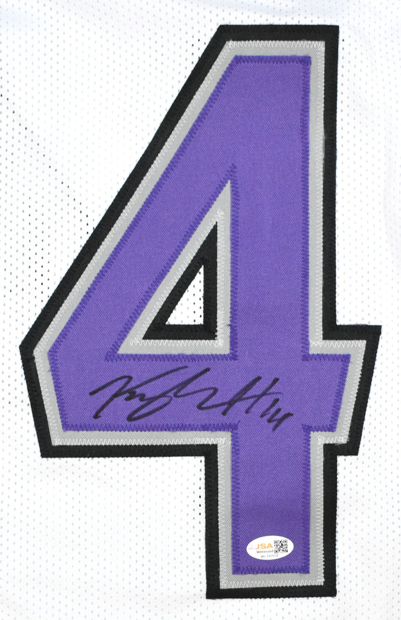 Kyle Hamilton Autographed Baltimore Ravens White Custom Jersey