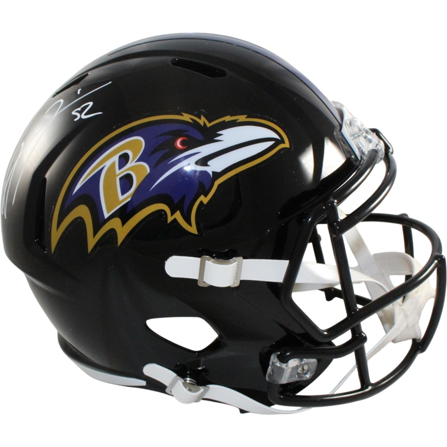 Ray Lewis Baltimore Ravens Autographed Full Size Replica Helmet BAS