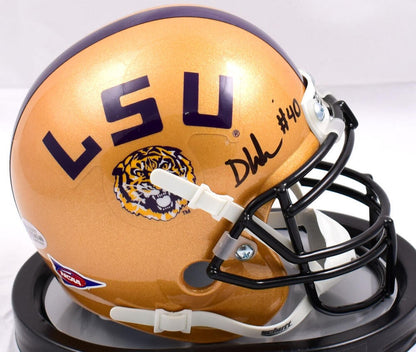 Devin White Autographed LSU Tigers Gold Mini Helmet