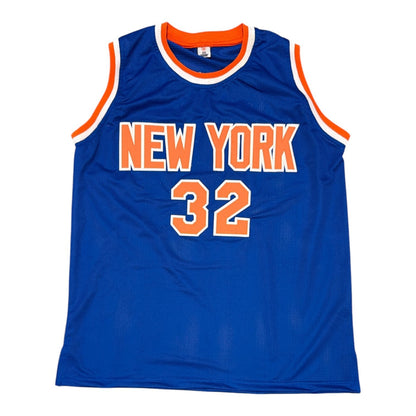 Xavier McDaniel Signed New York Knicks Custom Jersey