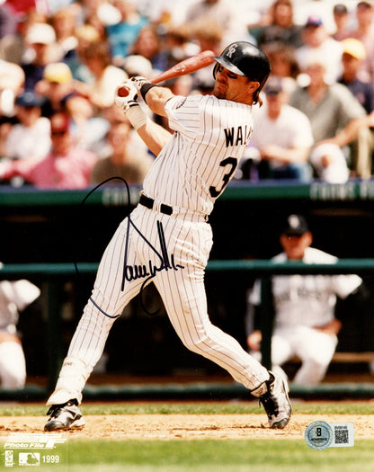 Larry Walker Signed Colorado Rockies 8x10 Photo