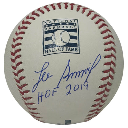 Lee Smith Autographed HOF Logo Baseball Inscribed "HOF 2019" JSA