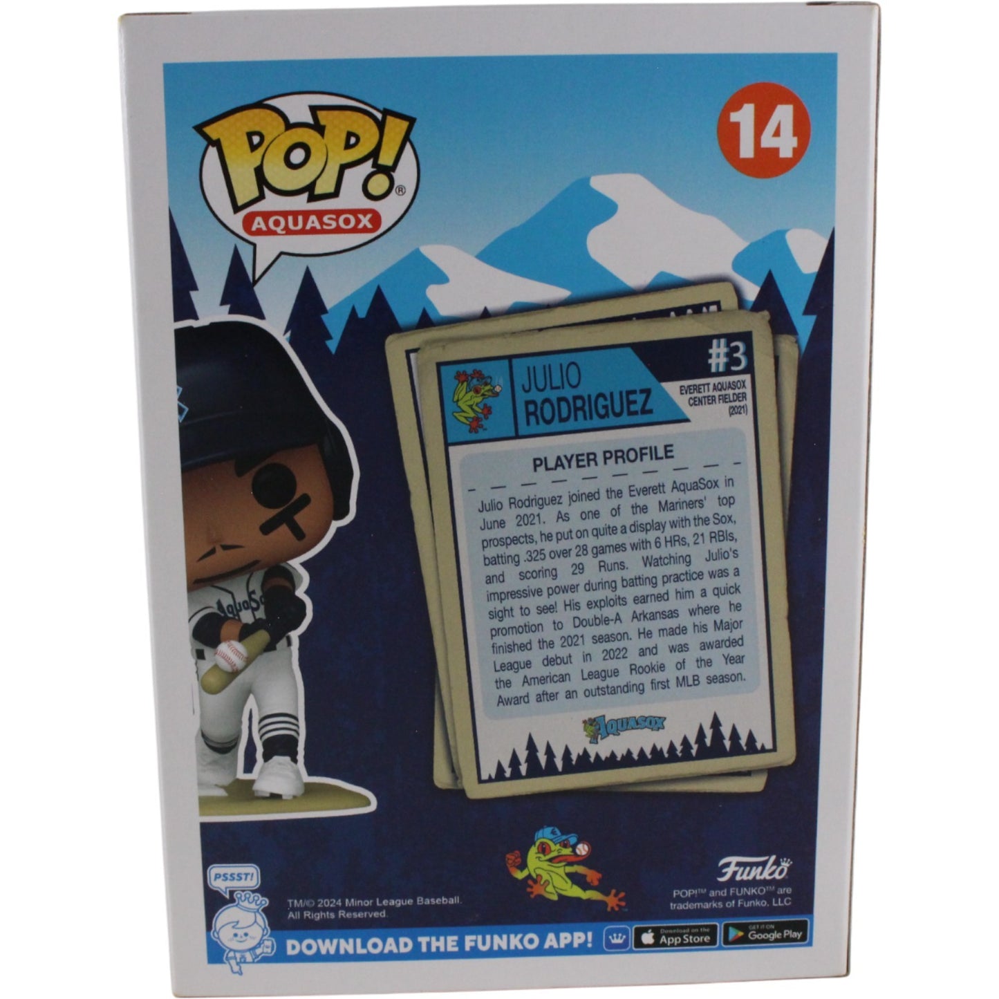Julio Rodriguez Signed Seattle Mariners Funko Pop! #14 (J-Rod Inscription)