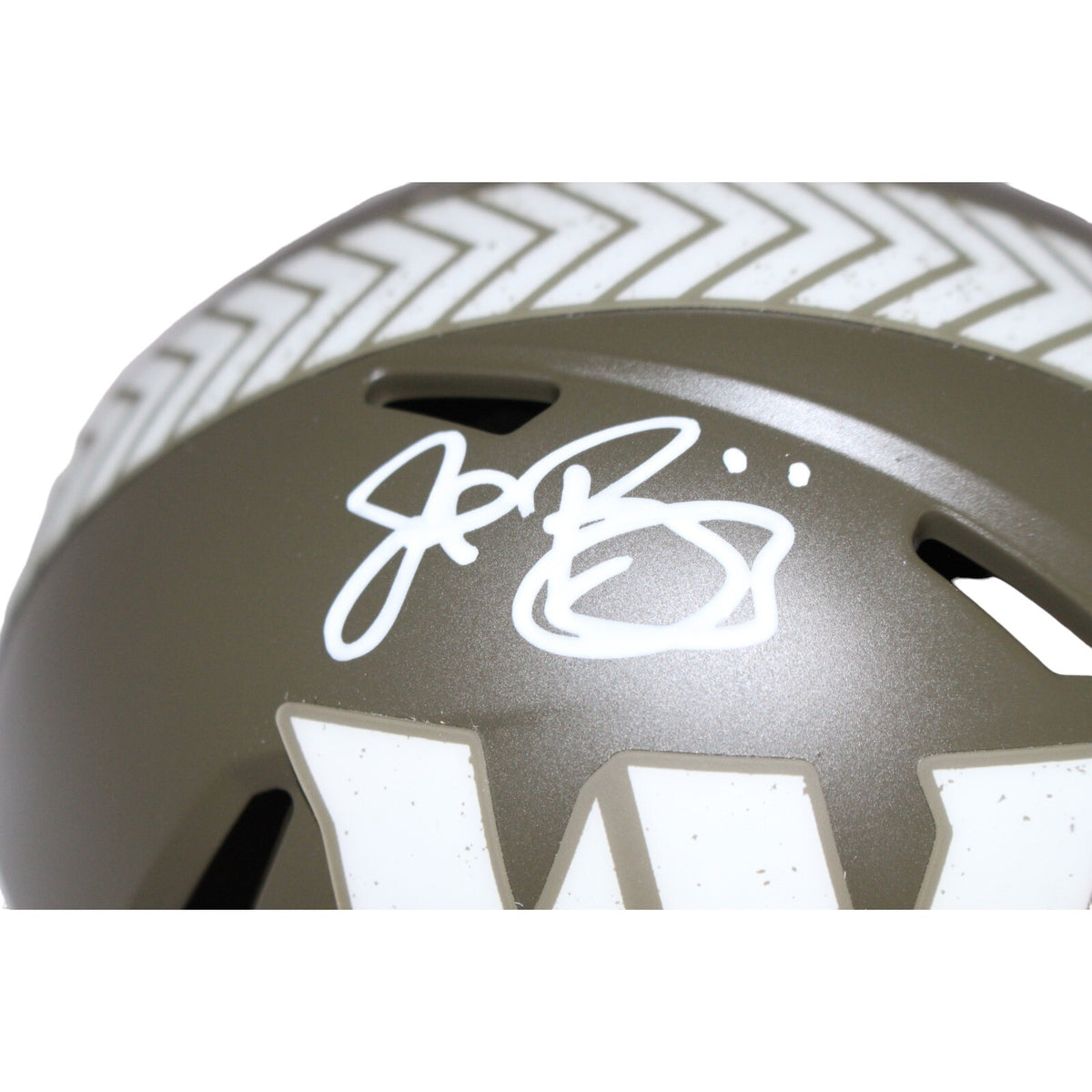 Joy Riggins John Riggins Signed Washington Commanders Salute Speed Mini Helmet (BA ...