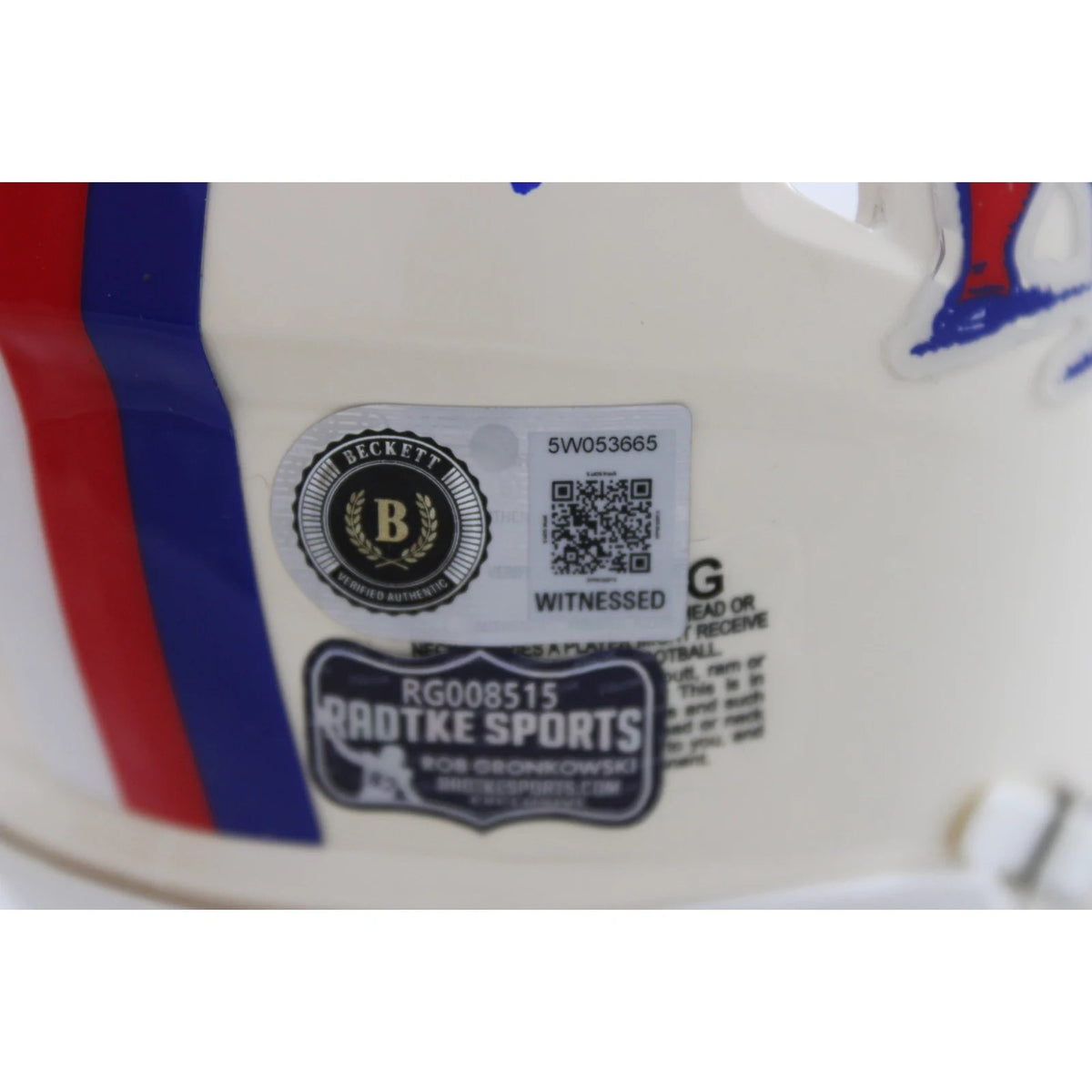Rob Gronkowski Signed New England Patriots Retro Mini Helmet