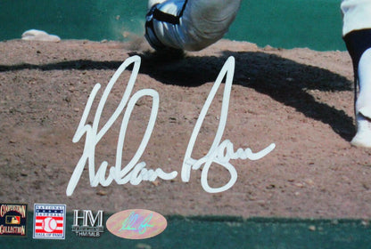 Nolan Ryan Autographed Houston Astros 8x10 Photo - Pitching Front View