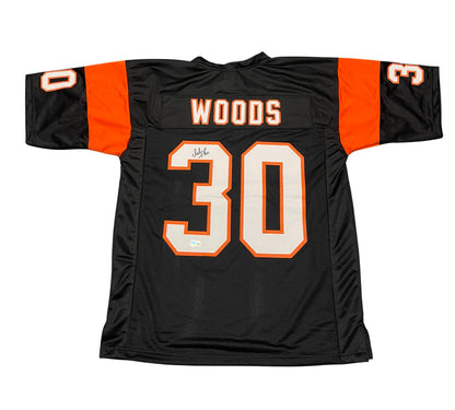 Ickey Woods Signed Cincinnati Bengals Custom Football Jersey BAS