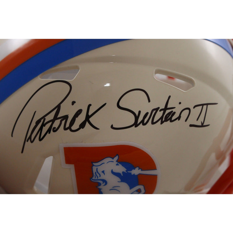 Patrick Surtain Signed Denver Broncos Retro Mini Helmet