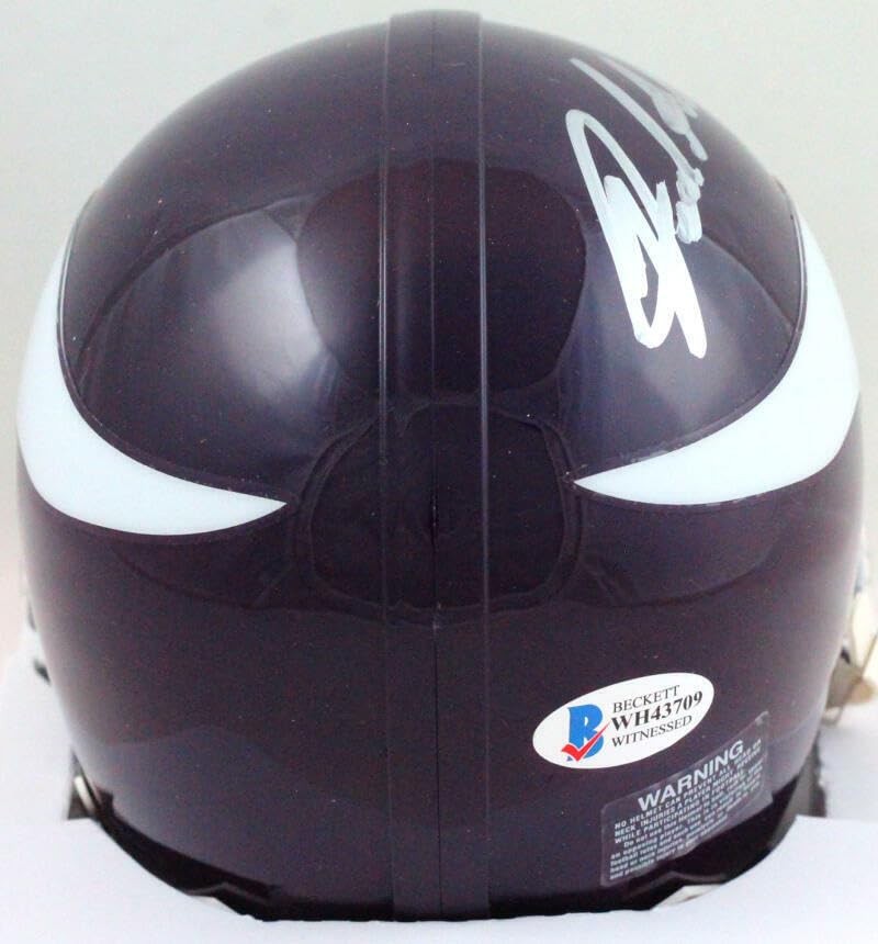 Jared Allen Signed Minnesota Vikings 1961-1979 Throwback Mini Helmet