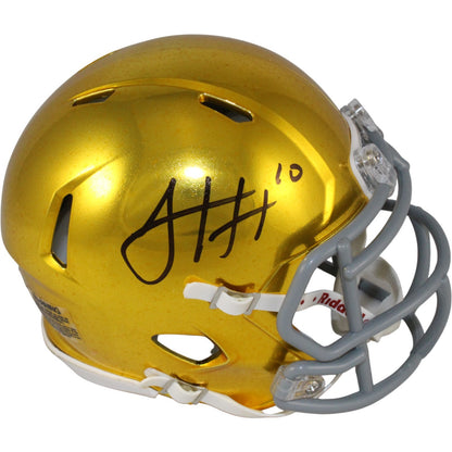 Sam Hartman Signed Notre Dame Fighting Irish Hydro Mini Helmet