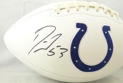 Darius Leonard Signed Indianapolis Colts Black Logo Football