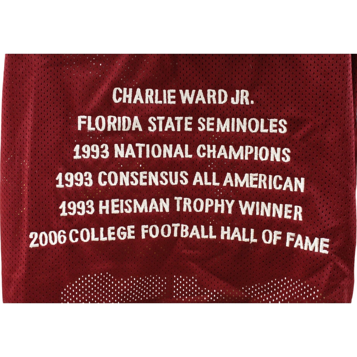 Charlie Ward Autographed Custom Heisman Stat Jersey (JSA COA)