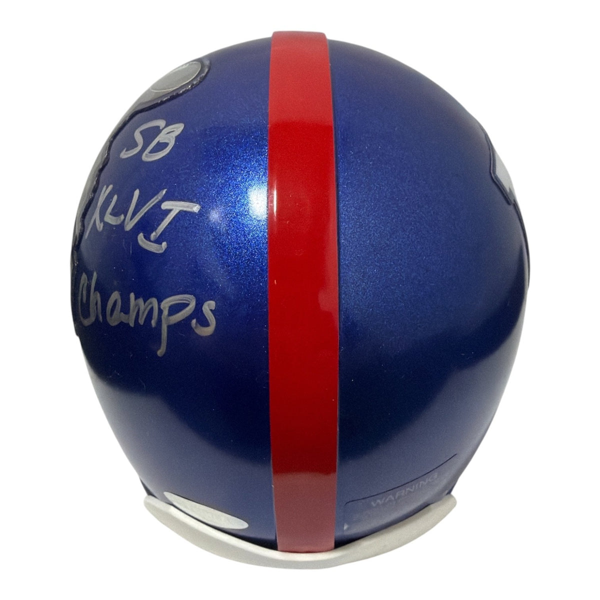 Victor Cruz Signed New York Giants Super Bowl XLVI Logo Mini Helmet
