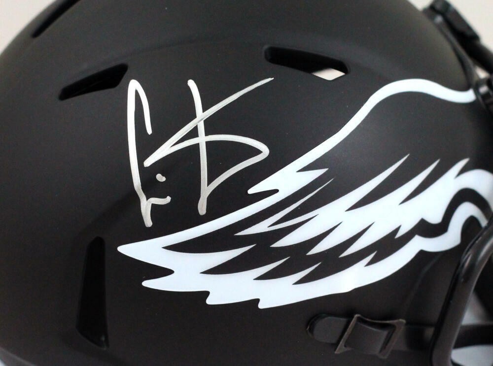 Cris Carter Signed Philadelphia Eagles Eclipse Speed Mini Helmet