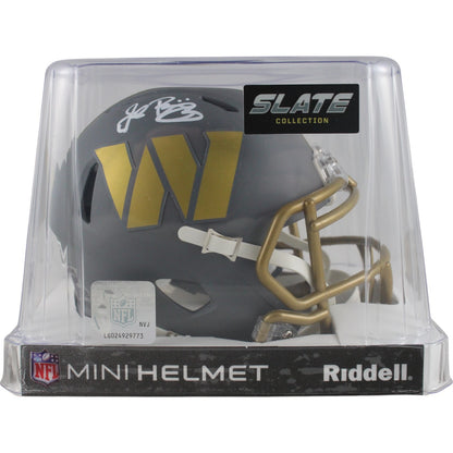 John Riggins Autographed Washington Commanders Slate Mini Helmet