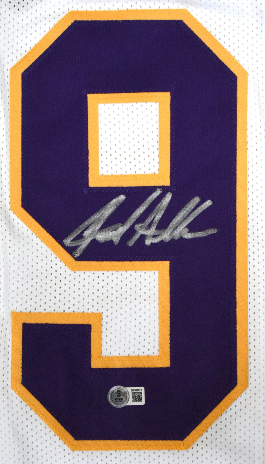 Jared Allen Autographed Minnesota Vikings White Custom Jersey
