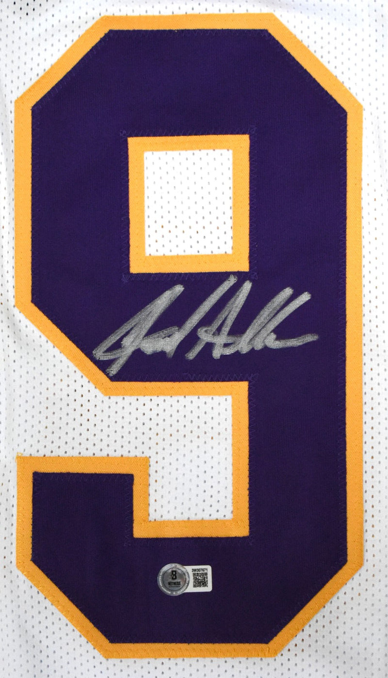 Jared Allen Autographed Minnesota Vikings White Custom Jersey