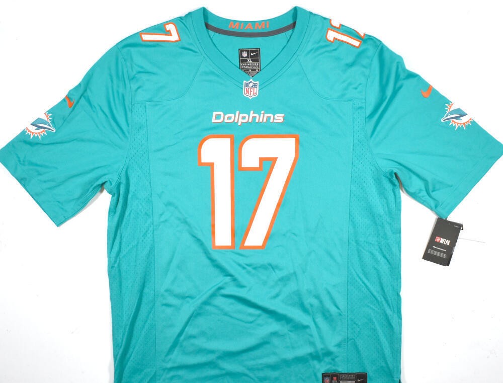 Jaylen Waddle Autographed Miami Dolphins Nike Teal Game Jersey