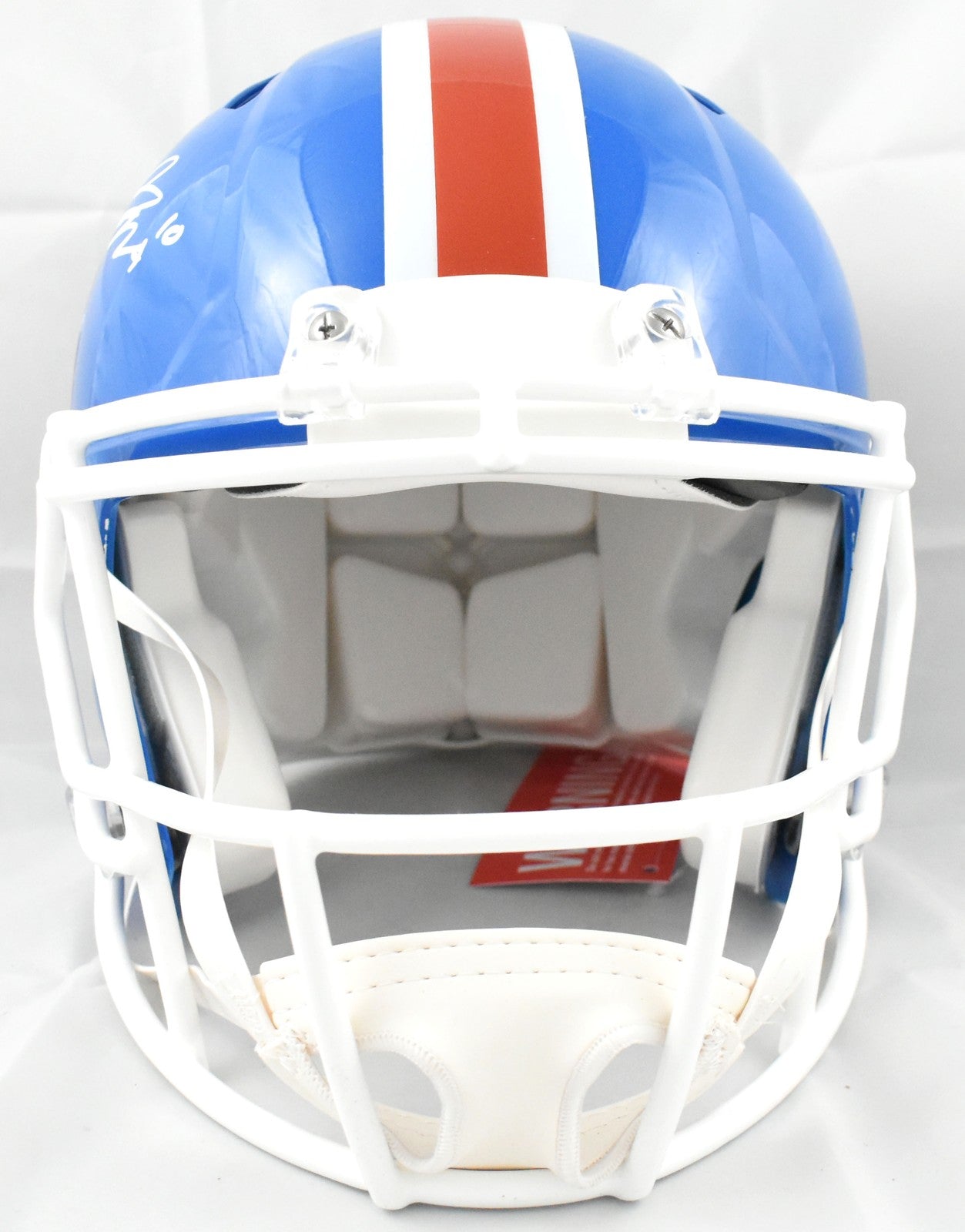 Bo Nix Signed Denver Broncos 1975-1996 Throwback Speed Authentic Helmet