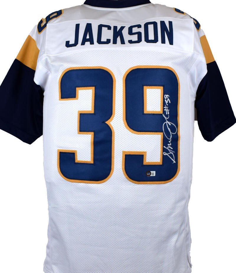 Steven Jackson Autographed White Custom Football Jersey
