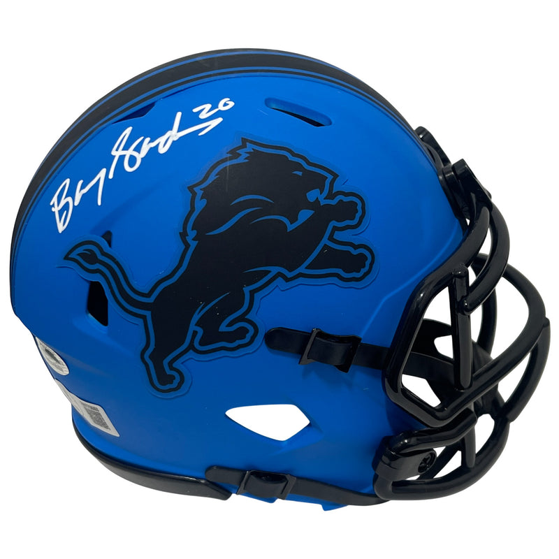 Barry Sanders Detroit Lions Signed Rave Alternate Mini Helmet