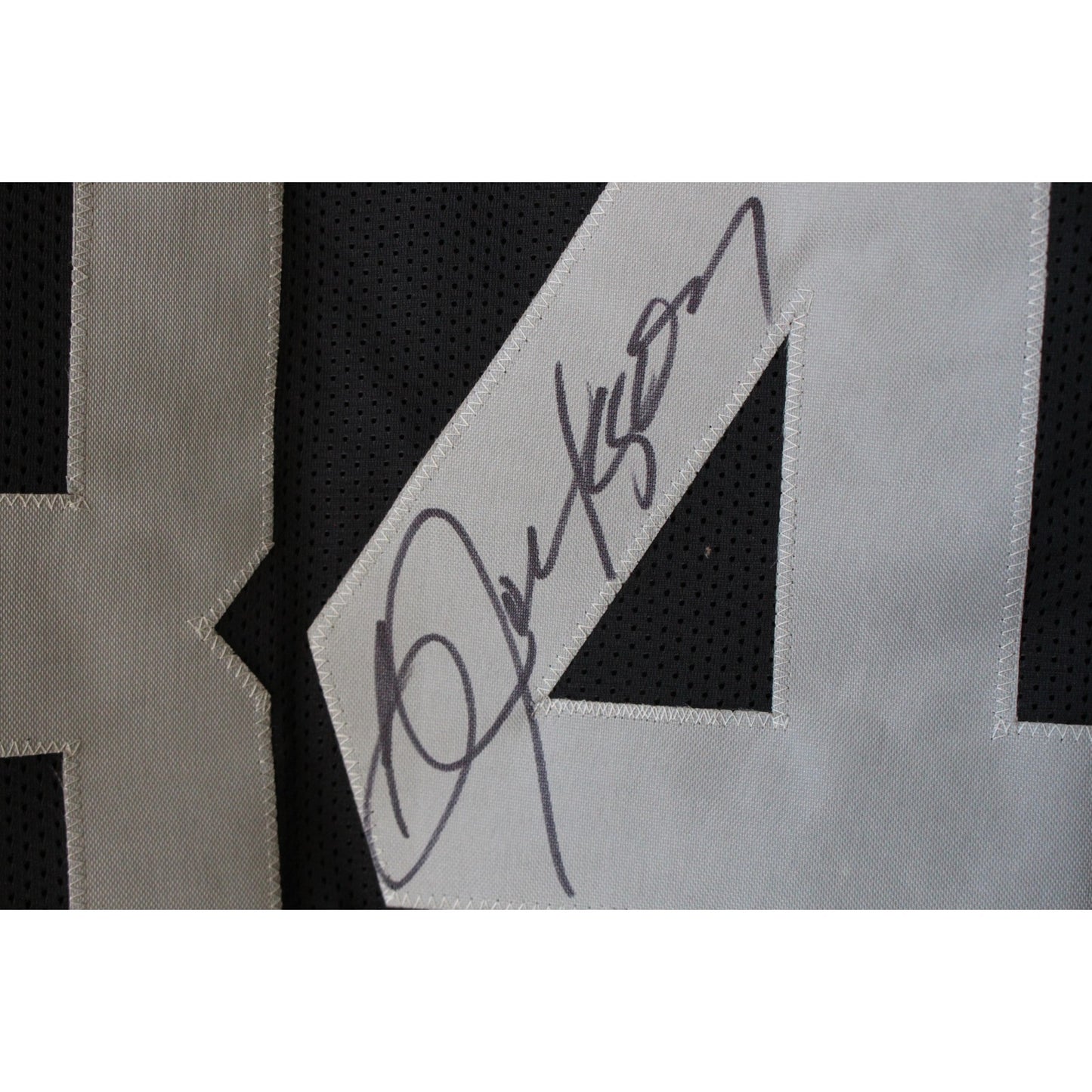 Bo Jackson Autographed Custom Black Football Jersey