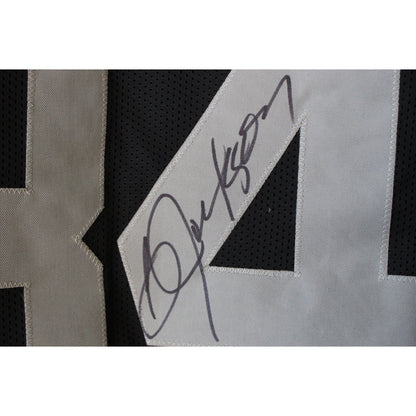 Bo Jackson Autographed Custom Black Football Jersey