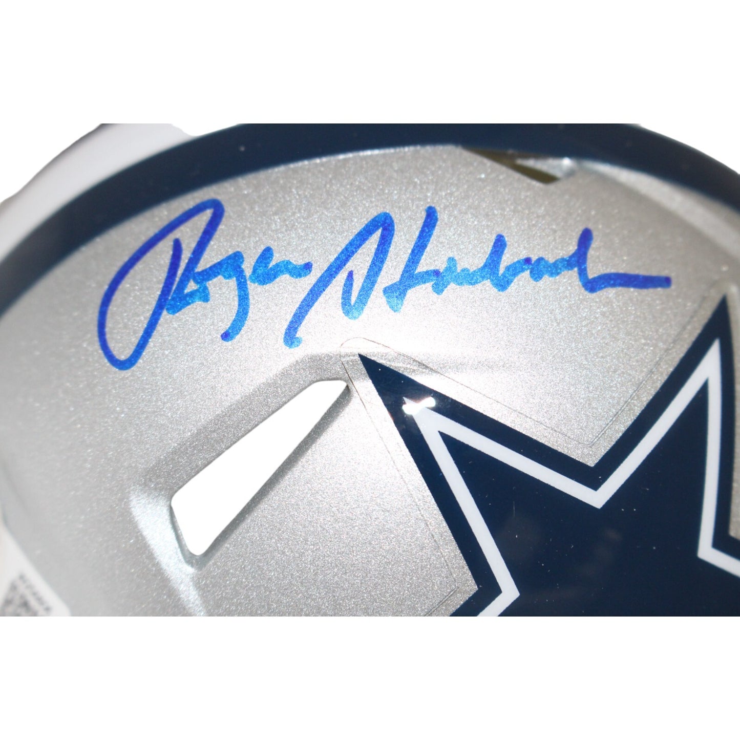 Roger Staubach Signed Dallas Cowboys Mini Helmet