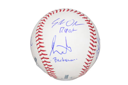 The Sandlot Cast Signed Logo Baseball Tom Guiry & Patrick Renna BAS