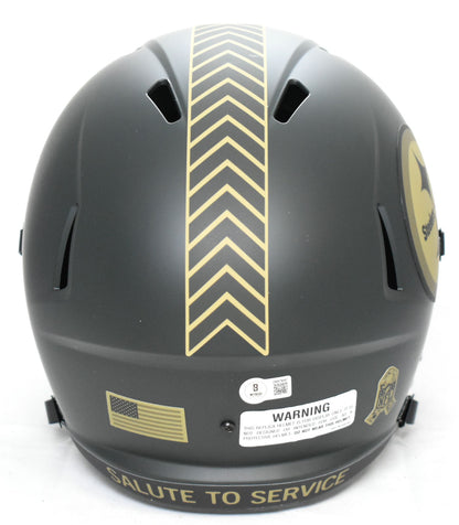 Jack Sawyer Signed Pittsburgh Steelers Full Size 2025 Salute to Service Helmet