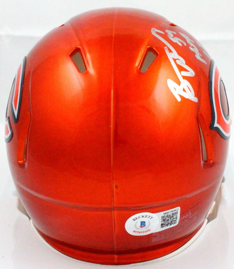 Brian Urlacher Signed Chicago Bears Flash Speed Mini Helmet (HOF)