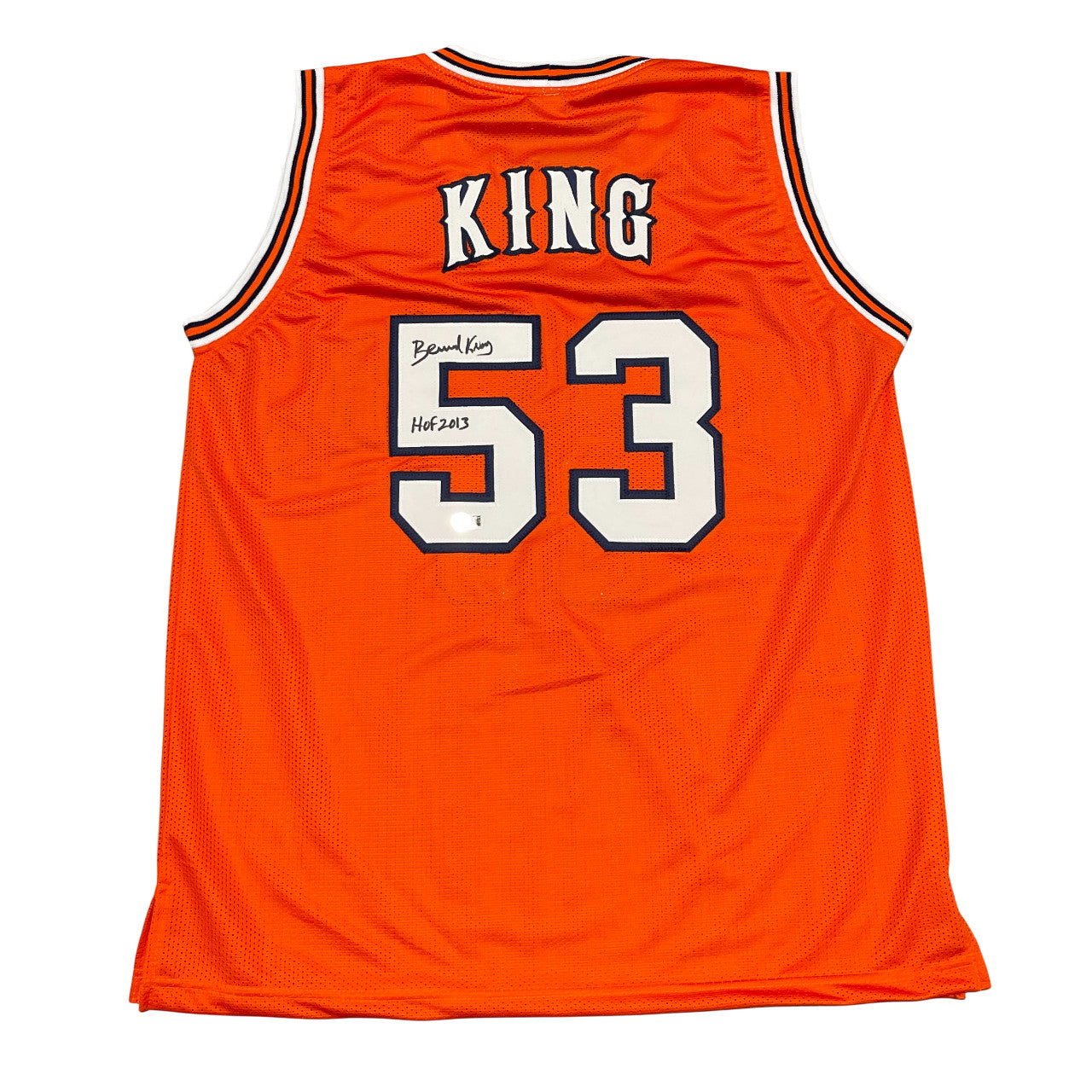 Bernard King Autographed Tennessee Custom Basketball Jersey HOF 2013 BAS