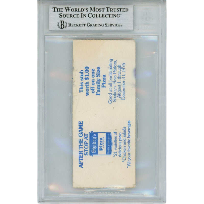 Steve Largent Autographed Seattle Seahawks NFL Debut Slabbed Ticket Stub