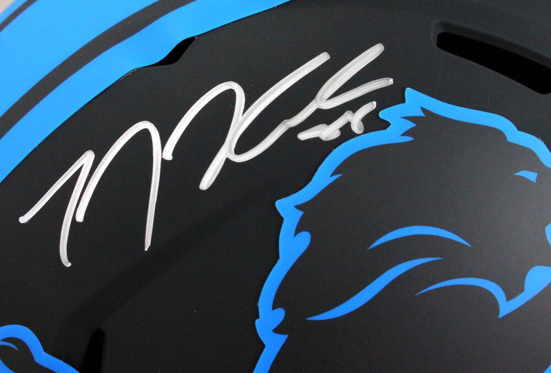 TJ Hockenson Signed Detroit Lions Full Size Eclipse Speed Helmet