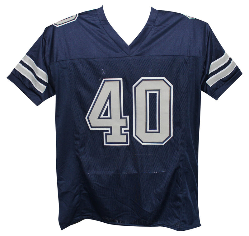 Bill Bates Signed Dallas Cowboys Custom Jersey 3x SB Champs Beckett