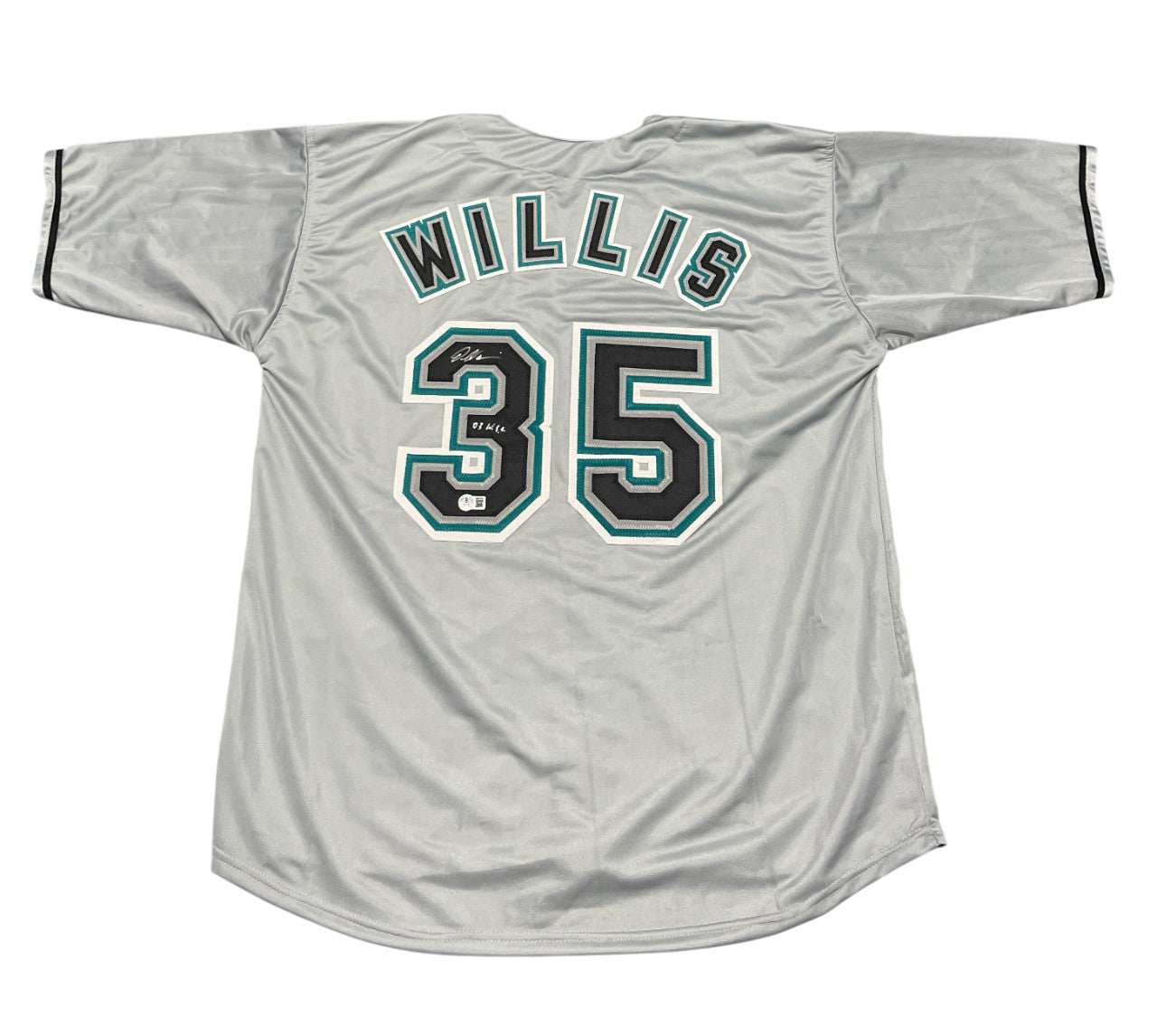 Dontrelle Willis Signed Florida Marlins Custom Jersey - 03 WSC BAS