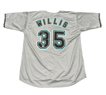 Dontrelle Willis Signed Florida Marlins Custom Jersey - 03 WSC BAS