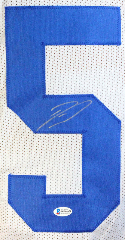 Darius Leonard Signed Indianapolis Colts Custom White Jersey