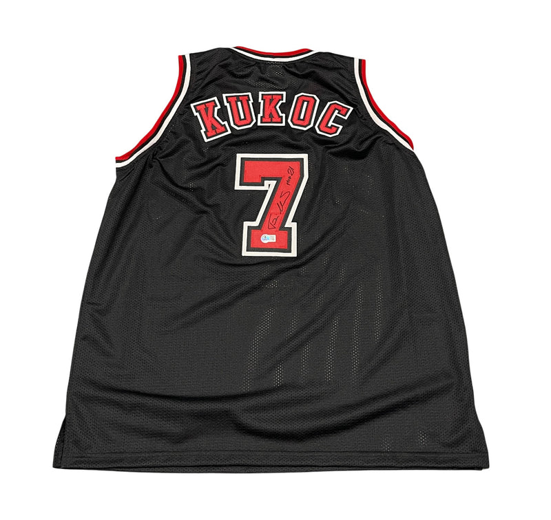 Toni Kukoc Chicago Bulls Signed Custom Jersey (HOF 21) - Beckett