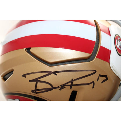 Brock Purdy & George Kittle Signed San Francisco 49ers Speedflex Helmet