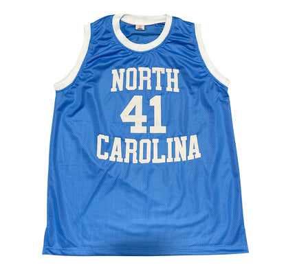 Sam Perkins Signed North Carolina UNC Custom Basketball Jersey (82 Champs)