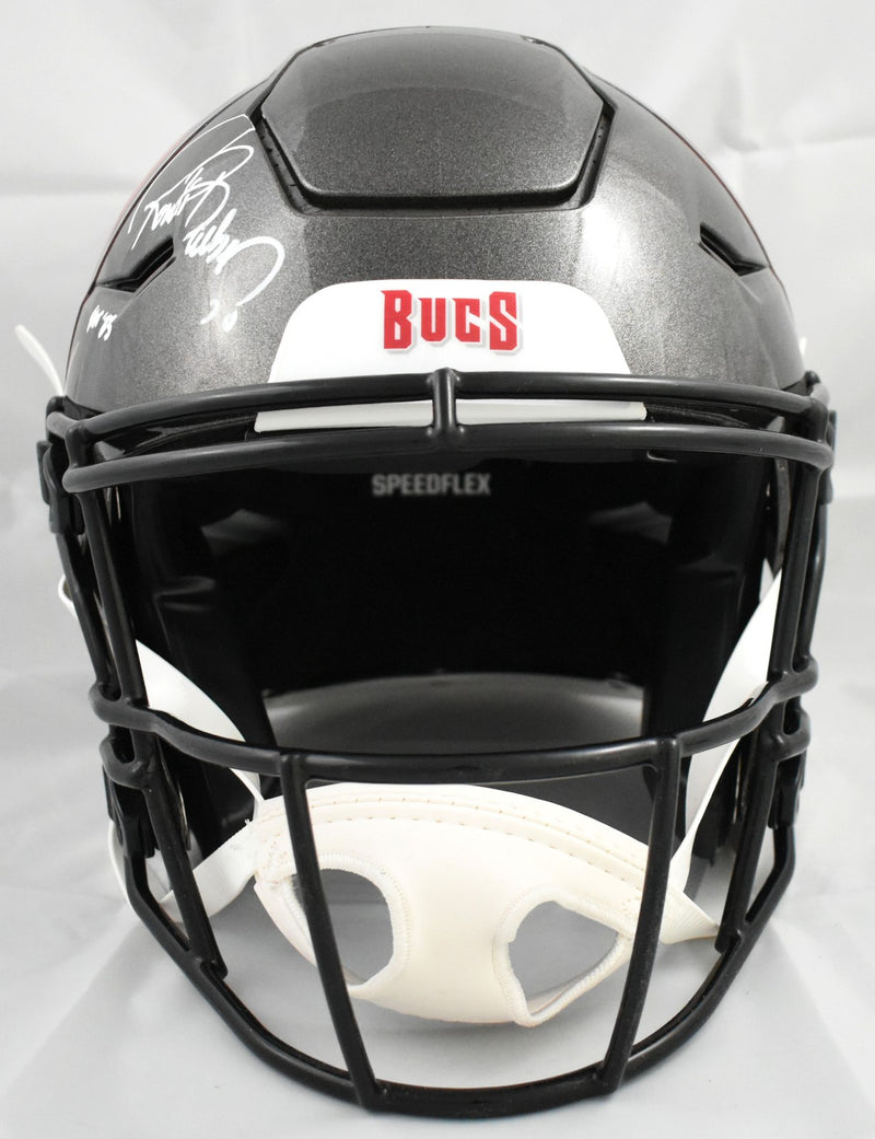 Ronde Barber Signed Tampa Bay Buccaneers Full Size SpeedFlex Helmet HOF