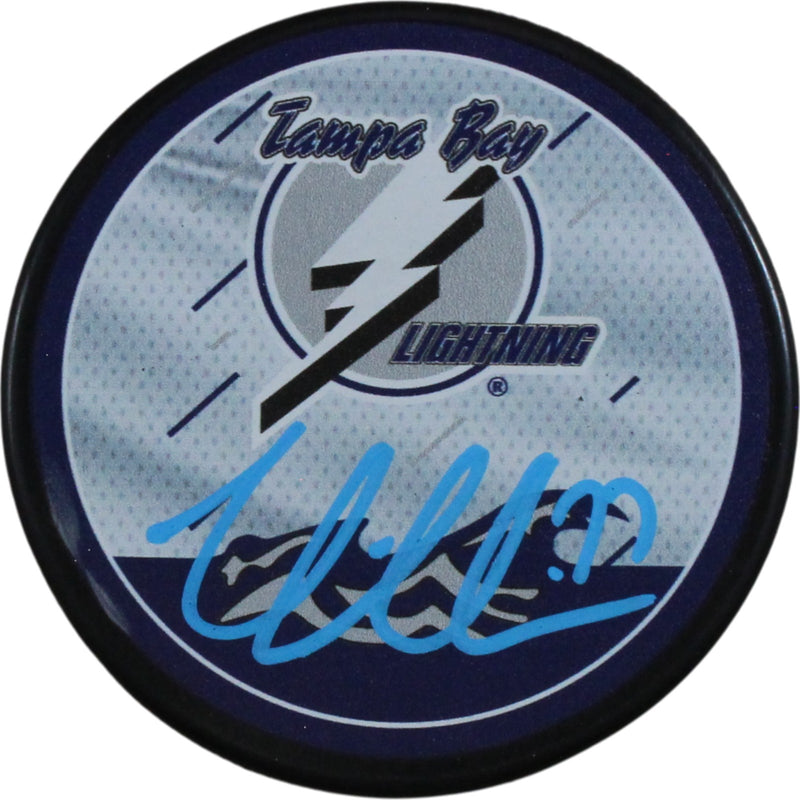 Victor Hedman Autographed Tampa Bay Lightning Reverse Retro Hockey Puck