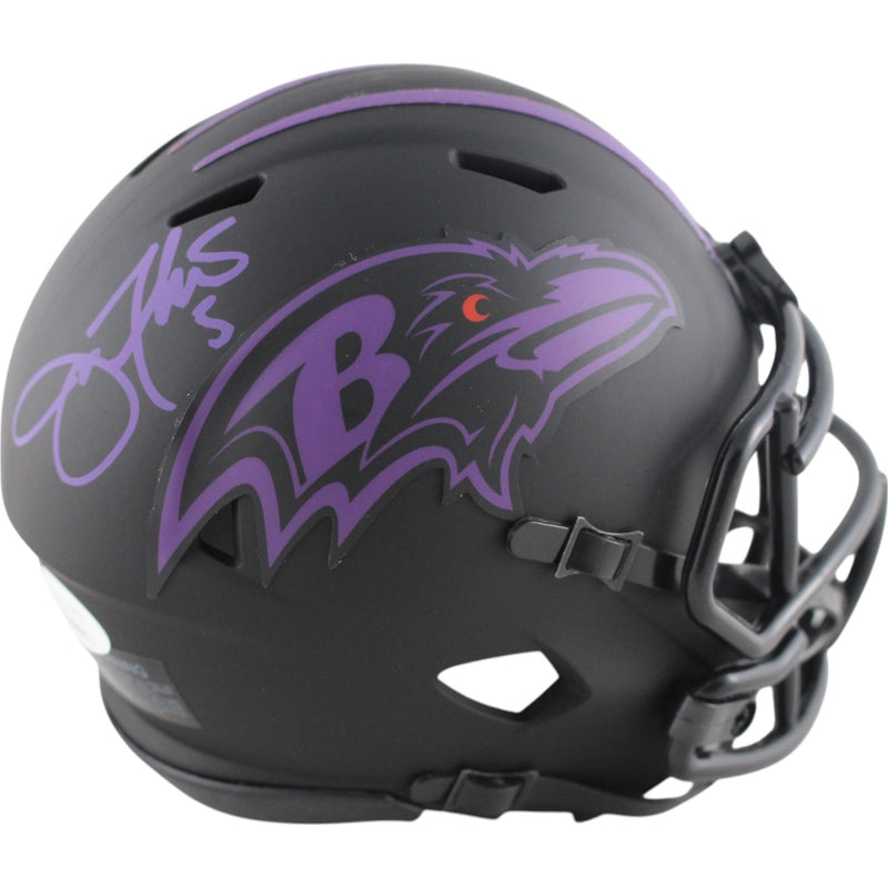 Joe Flacco Signed Baltimore Ravens Eclipse Mini Helmet